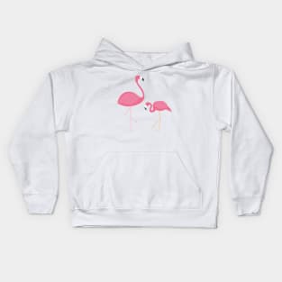 Mother and Baby Flamingo Kids Hoodie